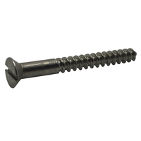 A0280080024FZ 6 X 3/8 FLAT HEAD WOOD  SCREW ZINC